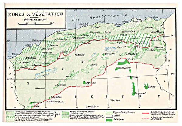 Carte Algrie Principaux
                                        centres